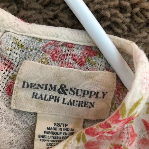 Ralph Lauren floral summer babydoll blouse - Picture 2 of 4